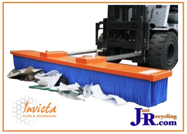 Fork Mounted Floor Sweeper at Just-Recycling