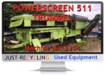 X SOLD - POWERSCREEN 511 TROMMEL
