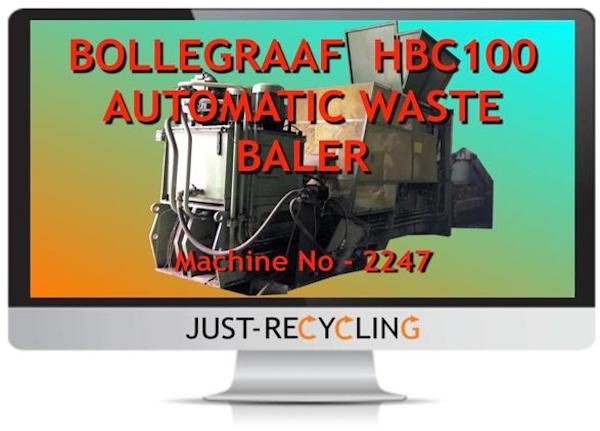 X SOLD BOLLEGRAAF HBC100 WASTE BALER