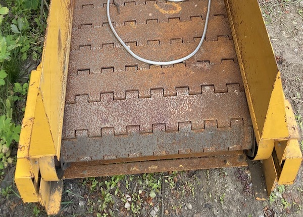 SOLD Chain Driven Steel Slat Conveyor