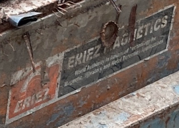 X SOLD Used Eriez Overband Magnet