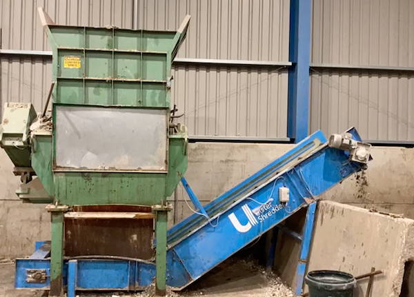 SOLD - Used Single Shaft Waste Shredder