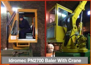 SOLD - Idromec PN2700 Baler With Crane