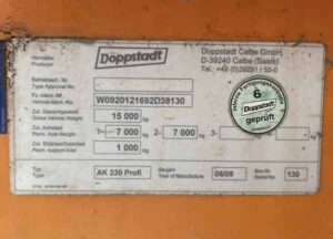 SOLD Doppstadt AK230 Mobile Shredder SOLD Doppstadt AK230 Mobile Shredder
