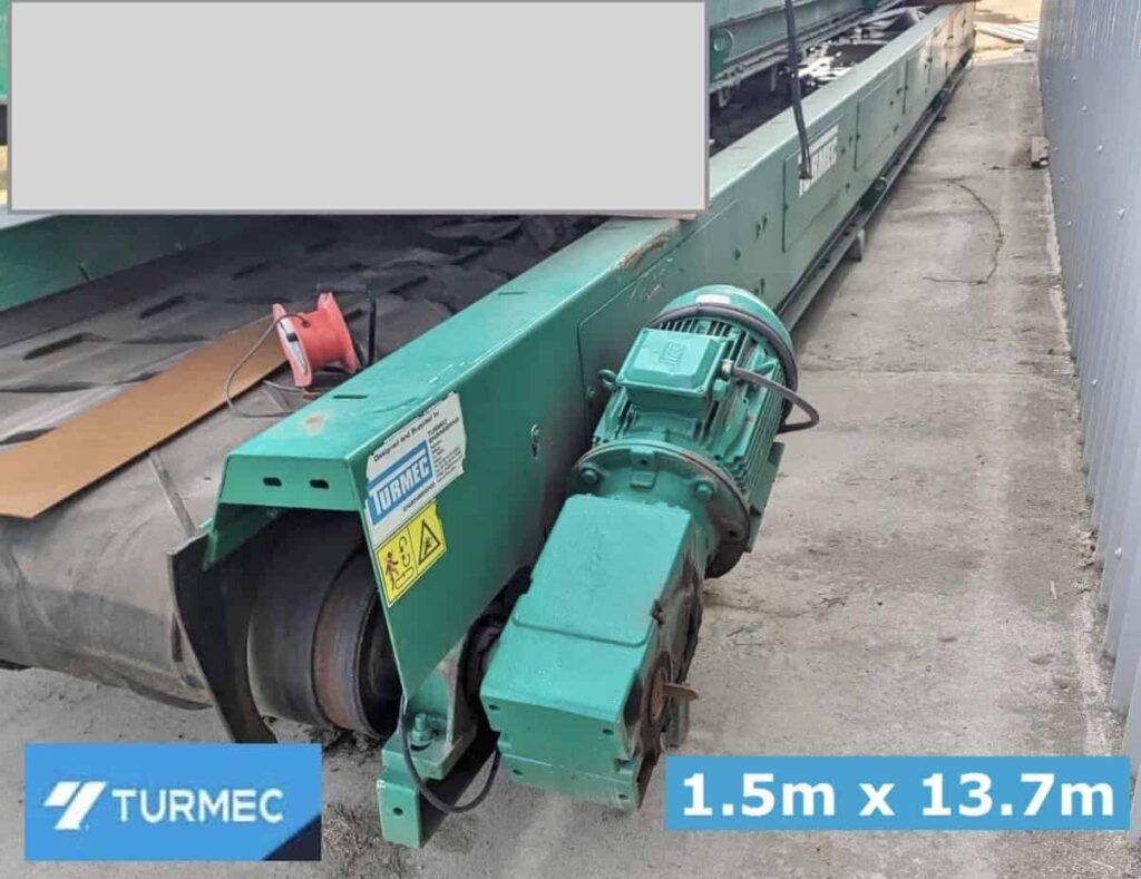 SOLD Heavy Duty 1.5m Wide x 13.7m Conveyor