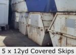 SOLD Used 12yd Covered Skips