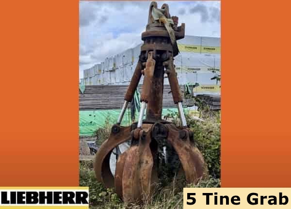 Used Liebherr 5 Tine Grab