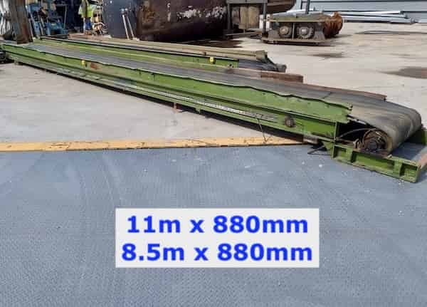 11m - 8.5m Long Used Conveyors