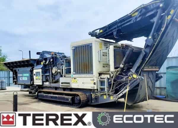 Mobile Terex Hammer Mill Shredder