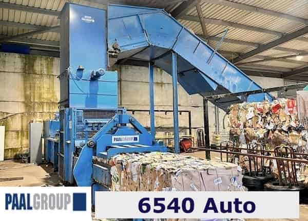 Used Paal 6540 Automatic Waste Baler Used Paal 6540 Automatic Waste Baler